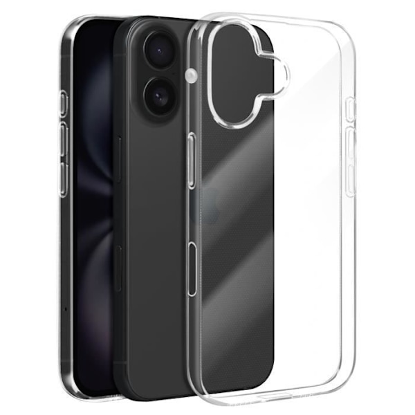Coque - MAYAXESS - iPhone 16 - Blødt Silikone - Transparent - Beskyttelse mod ridser Transparent