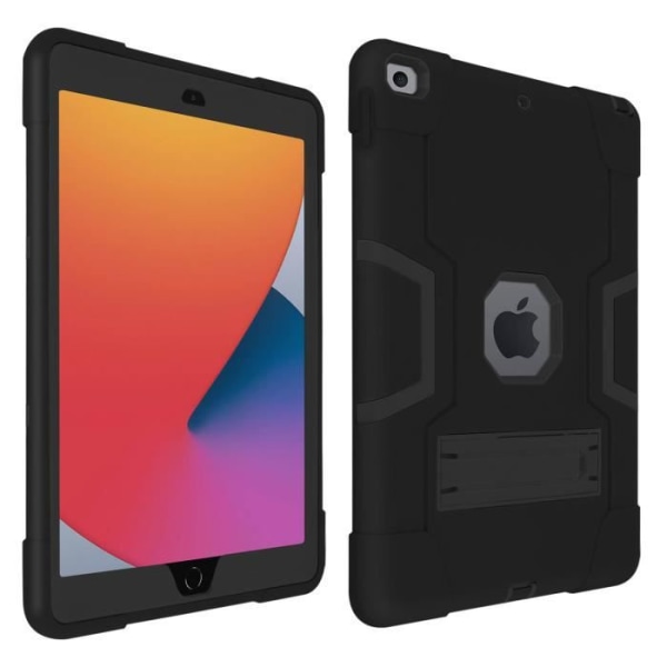 Coque Antichocs - AVIZAR - iPad 2020/2019 10.2 - Silikone Gel - Støttefod - Børn Sort Svart