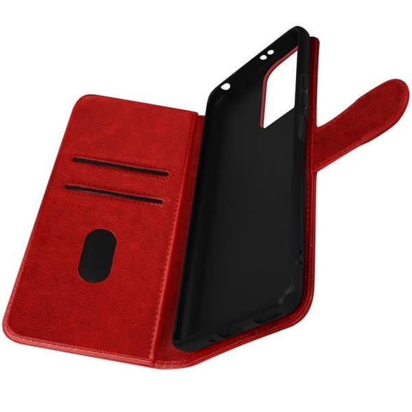 Etui til Xiaomi Redmi Note 12 5G og Poco X5 Pro - AVIZAR - Rød - Kortholder - Videosupport Röd