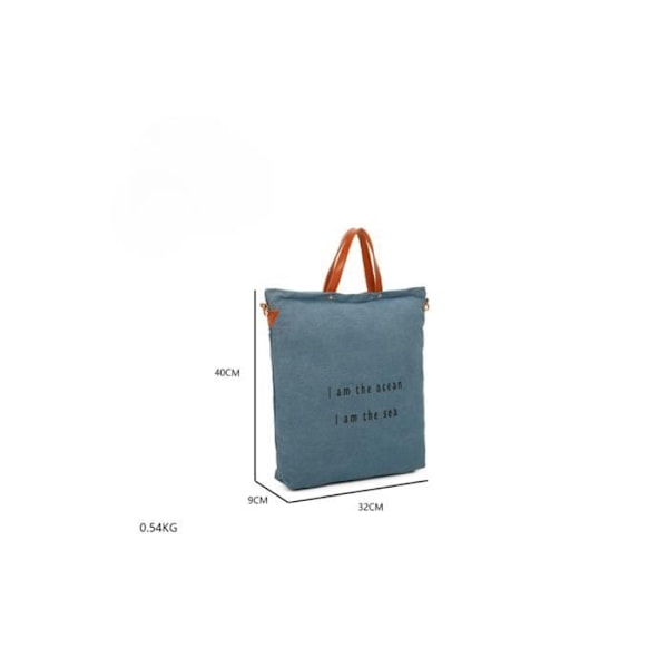 Seabag Denim Tote Handväska - GALLANTRY - Blå - Axelrem - A4-format Blå