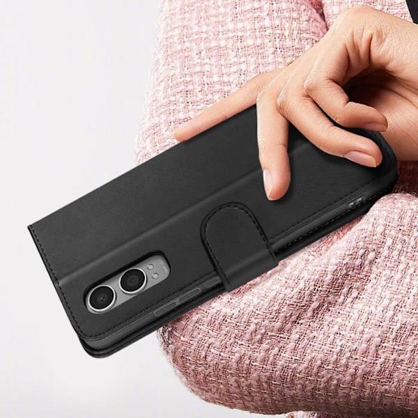 Fodral för OnePlus Nord CE4 Lite Flip Wallet Support Video Black Svart