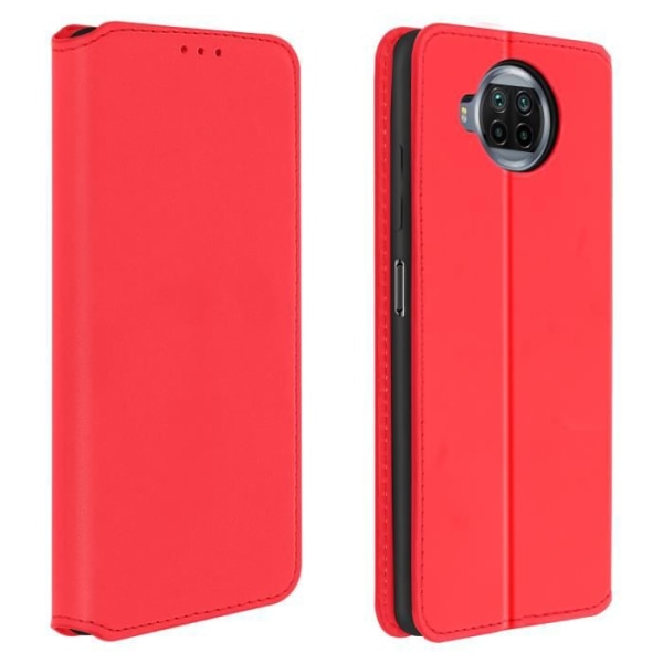 Xiaomi Mi 10T Lite Cover Plånbok Folio Fodral Stativ Funktion Röd Gul