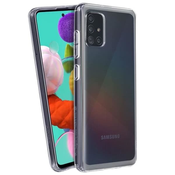 Coque - Samsung - Galaxy A51 - Styv - Ultrafin - Transparent Vit Klar vit