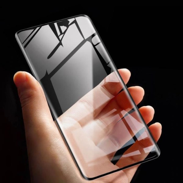 Xiaomi Mi 10T / Mi 10T Pro Film avfasat härdat glas Transparent svart kontur