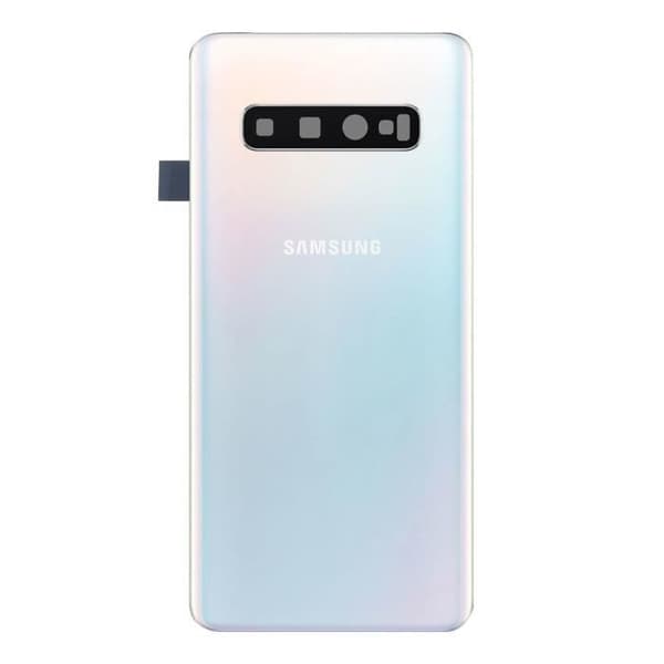BatteriCache - Samsung - Galaxy S10 - Original - Vit - Bakre panel Vit
