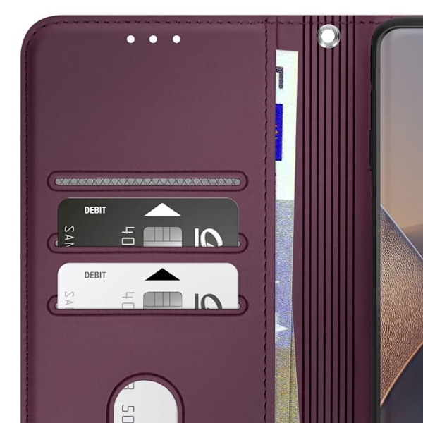 Housse för Motorola Edge 60 Fusion och Edge 60 Plånbok Mönster 3D Mörklila Lila