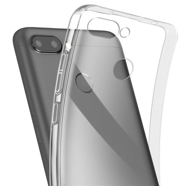 Coque til Xiaomi Redmi 6A og 6 Silikone Blød Design Tynd Let Transparent Transparent