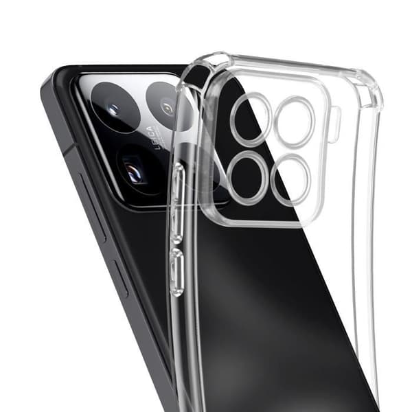 Chockresistent Skydd - Xiaomi 15 Pro - Förstärkta Hörnor - Lätt Design - Transparent Transparent