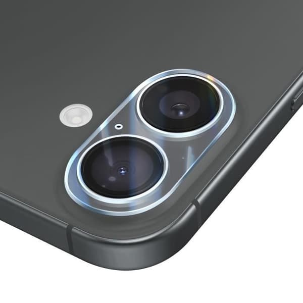 Skyddstillbehör - Härdat Glas Kamera iPhone 16 Plus - Hårdhet 9H - Rep- och stötresistent - Transparent Transparent