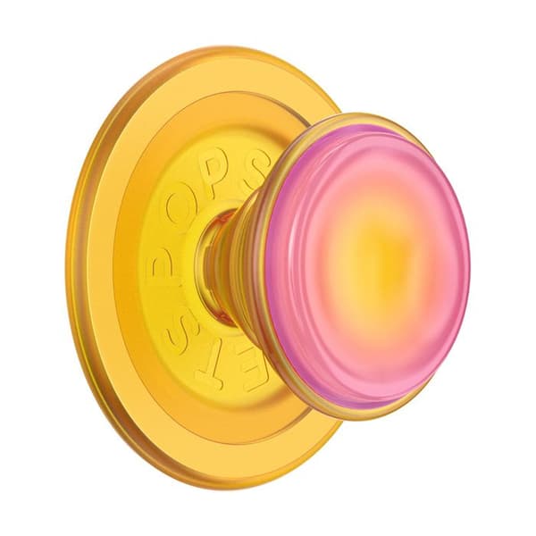 Support PopGrip MagSafe klæbende stander selfie PopSockets Gul Gul