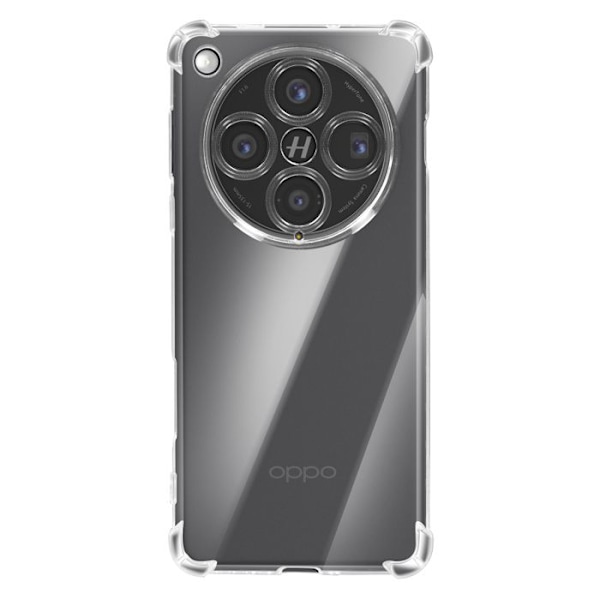 Stöttålig skal för Oppo Find X8 Pro med förstärkta hörn, Transparent Vit