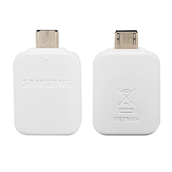 USB OTG-adapter - SAMSUNG - Micro-USB - Hvid - Dataoverførsel - 1 stk.