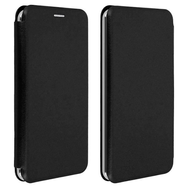 Smartphone Cover - 3XL - Universel - Sort - Glidefunktion - Kortholder Svart
