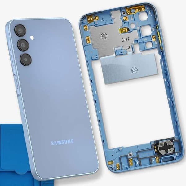 Ersättningscentralchassi för Samsung Galaxy A15 5G Blå Blå