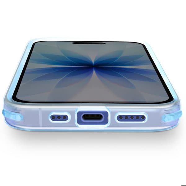 Skyddsfall för iPhone 17 Förstärkt Bi-Material Texturerad Halkfria Blå Blå