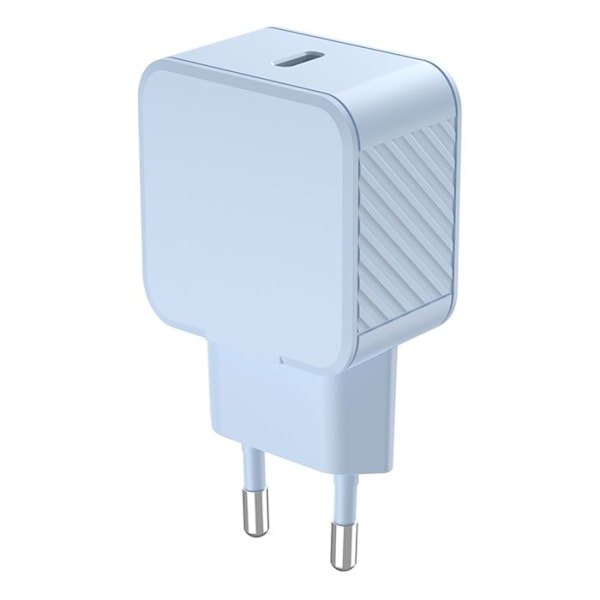 Strømforsyning - BigBen - USB-C Lader 20W - Power Delivery - Overbelastningsbeskyttelse - Rutsjebeskyttelse Blå