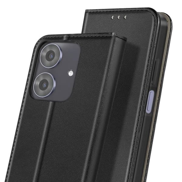 Étui Folio för Realme Note 60 med kortfack och videostöd svart Svart