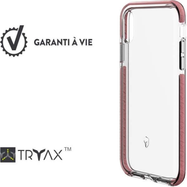 Forstærket etui Force Case New Life pink omrids til iPhone XR