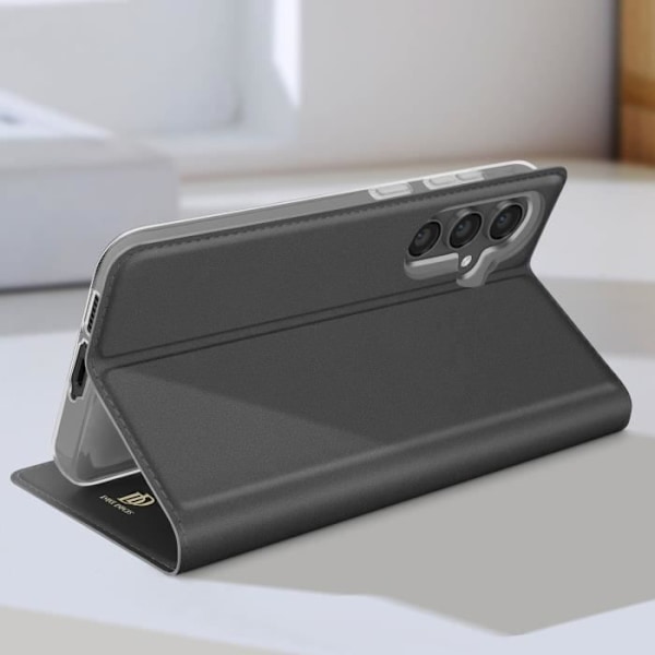 Samsung Galaxy S23 FE Dux Ducis Black Case - Videostøtte og kortholder Svart