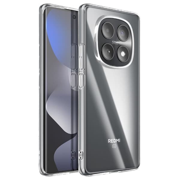 Cover til Redmi Note 15 Blød Silikone Beskyttelse Mayaxess Transparent Vit