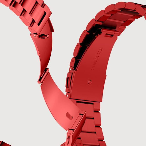 Rem till Huawei Watch GT Runner / Watch GT 3 46mm Mesh Steel Red Röd