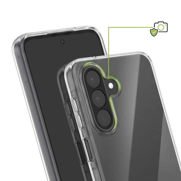 Cover til Galaxy A27 Blød Silikone Beskyttelse Mayaxess Gennemsigtig Vit