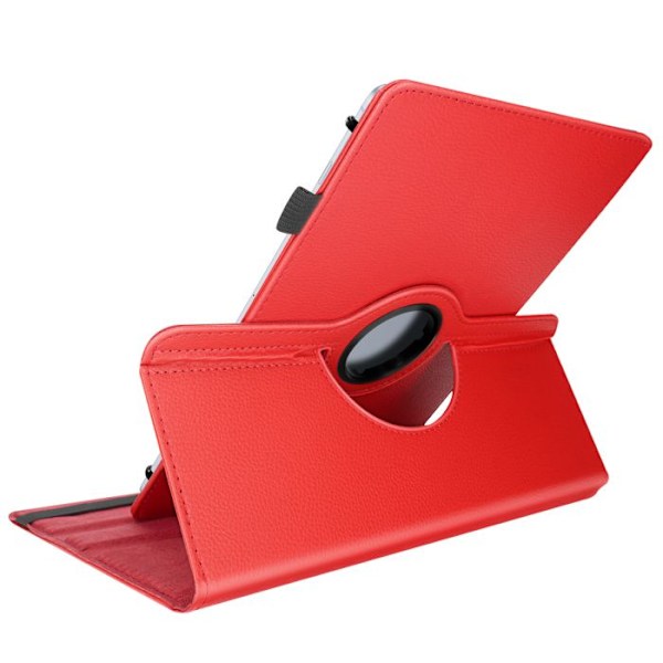 Universal Tablet Case 12 Inches Rotating Flap 360° Red
