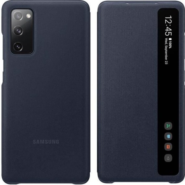 Original Samsung Galaxy S20 FE Smart Clear View Touch Window Fodral Midnight Blue