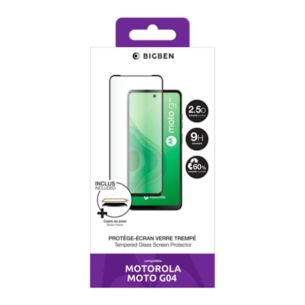 Suojaa näyttö Motorola G04/G04s/E14 2.5D Iskunkestävä BigBen Connected Kirkas Transparent
