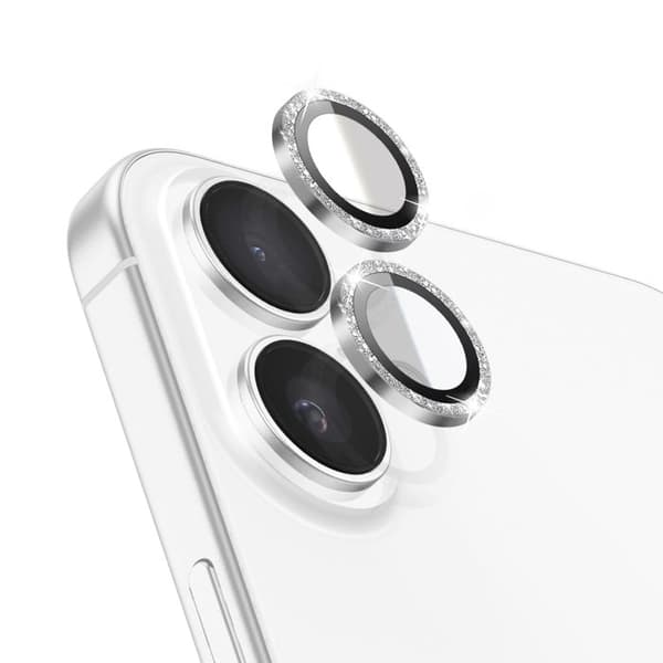 Skyddskamera för iPhone 17 med förstärkt aluminiumram Zanaé Silver Grå
