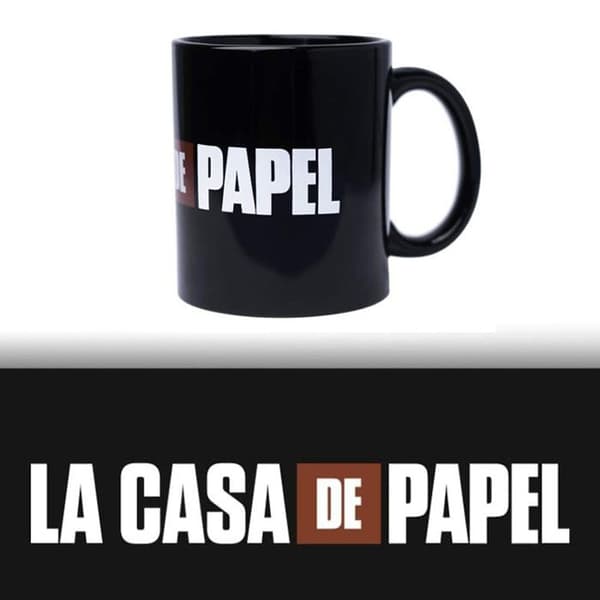 MUG LA CASA DE PAPEL LOGO - - - Grupo Erik Sort