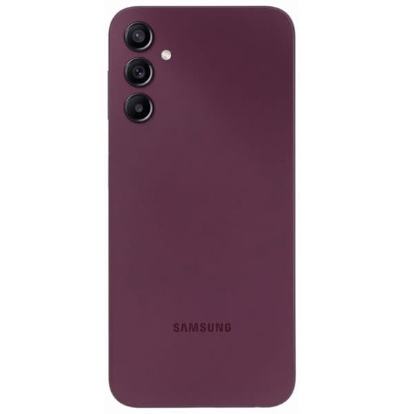 Batteri Cache til Samsung Galaxy A14 5G med Linse og Rød Klæb Röd