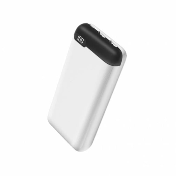 Nödladdare 20 000 mAh 2 USB-A / 1 USB-C med Digital Skärm Jaym Vit Vit