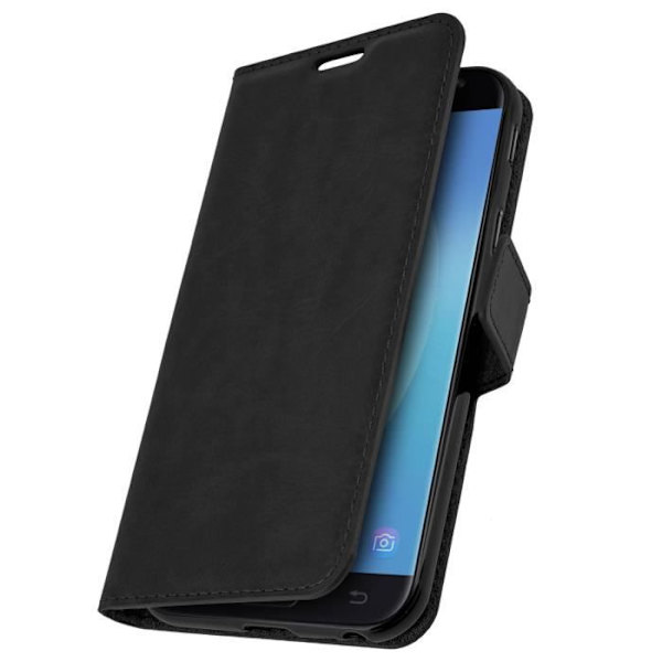 Hus - AVIZAR - Galaxy J3 2017 - Fodral Folio Plånbok - Svart - Videostöd Svart