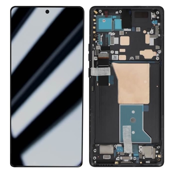 Komplet blok for Motorola Edge 40 Pro LCD-skærm + Touchglas Relife Sort Svart