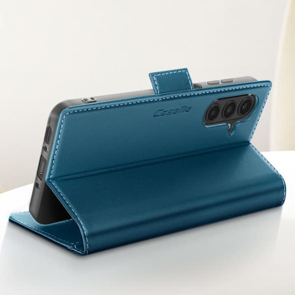Plånboksfodral - AVIZAR - Samsung Galaxy A26 - Anti-RFID - Blå - Elegant Design Blå