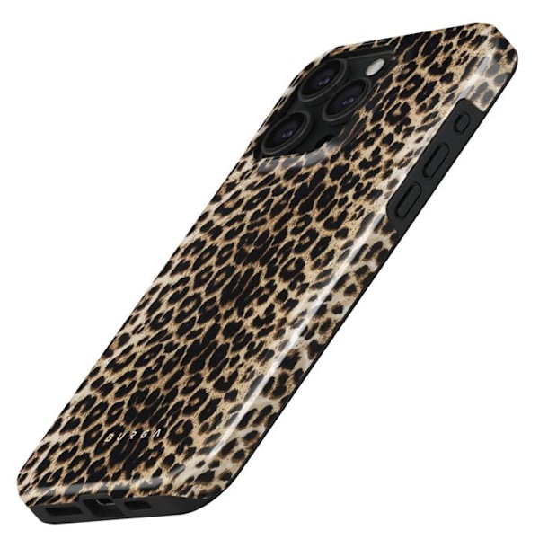 Coque MagSafe pour iPhone 15 Pro Max Élégante Motif Player Burga Marron kastanj