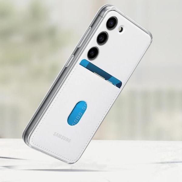 Etui til Galaxy S23 Plus Udskiftelig bagside Kortholder Original hvid