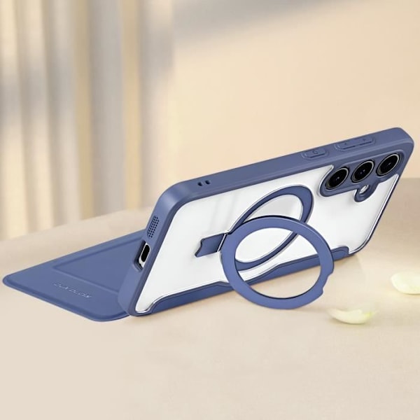 MagSafe-fodral för Samsung S24 - DUX DUCIS - Anti-RFID-korthållare Ringställ - Midnattsblå Blå