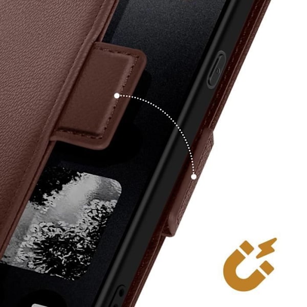 Nothing CMF Phone 1 Käärmevyö Kansituki Lompakko Ruskea kastanj