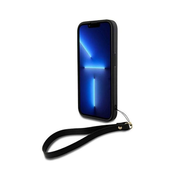 DKNY Handledsrem Stock Logotyp - Fodral för iPhone 15 Pro (svart)