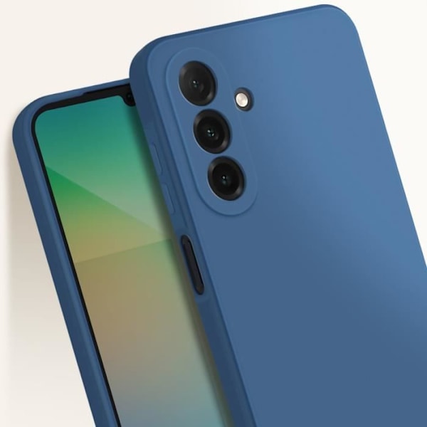 Coque för Samsung Galaxy A26 Silikon Mjuk Matt Mörkblå Blå