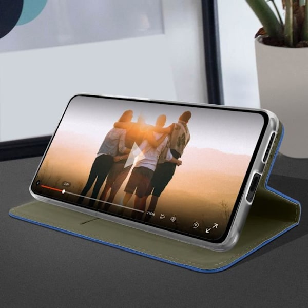 Etui - Xiaomi - Mi 11 Lite / Mi 11 Lite 5G - Ekosätt - Mörkblå - Inbyggt stöd Midnattsblå