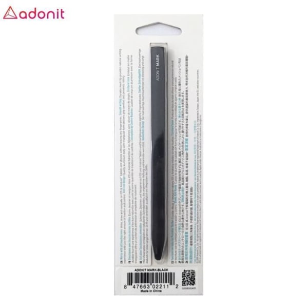 Adonit Mark Precision Durable Mesh Tip Stylus för iPad iOS Android Svart