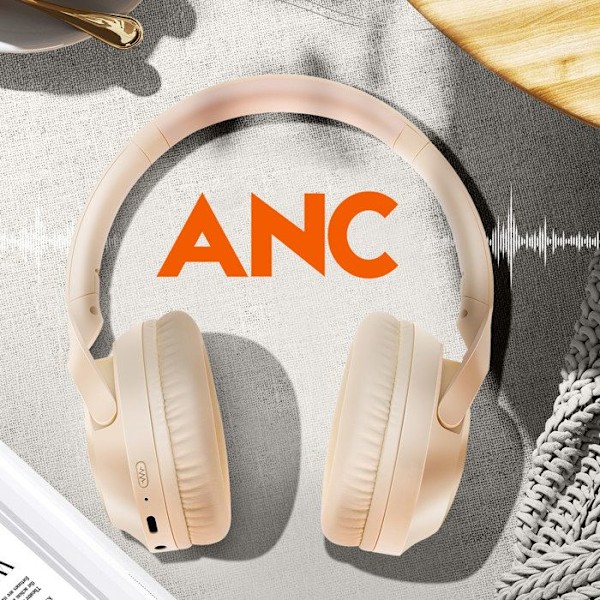 Fällbara Bluetooth-lurarna med brusreducering LinQ Beige Beige