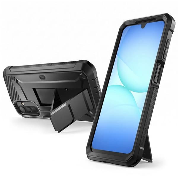 Helkapsel til Galaxy A17 Serie Unicorn Beetle Pro med Stativ Supcase Sort Svart
