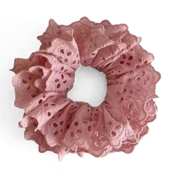 Chouchou - AVIZAR - Klassisk - Broderad Tyg - Vintage - Rosa Rosa