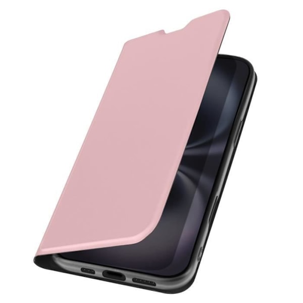 Etui til iPhone 16 - AVIZAR - Soft touch - Kortholder - Videostøtte - Powder pink Rosa