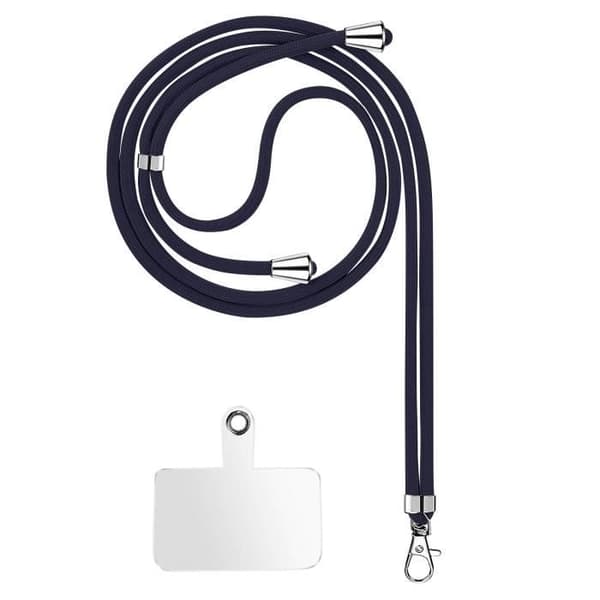 Smartphone Snor - Justerbar Snor - Vævet Nylon - Justerbar 90cm - Farve Blå Blå