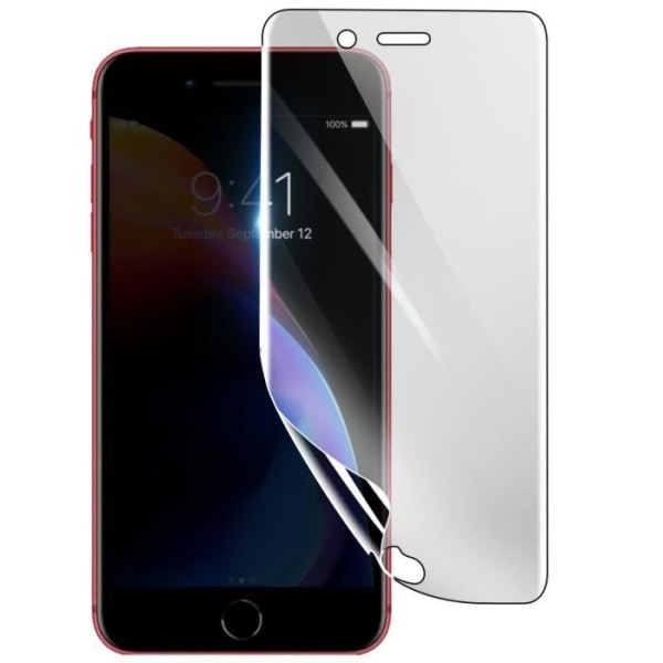 Näytönsuoja - 3MK - iPhone 8 - Iskunkestävä Hydrogeeli - Läpinäkyvä - Naarmuuntumaton Transparent